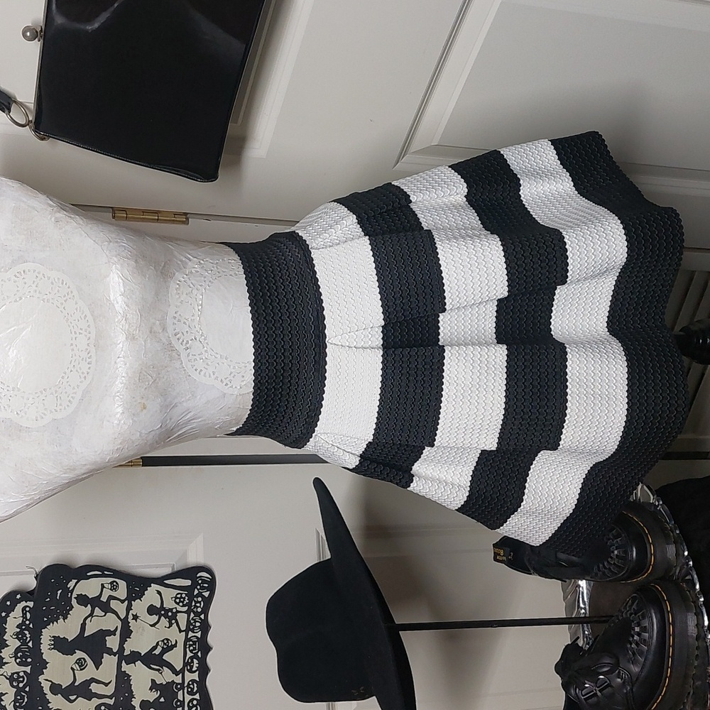 Xhilaration Bandage Skirt black and white small Beetlejuice - Picture 6 of 16